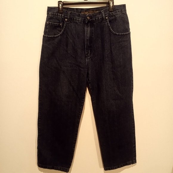 Joker Wide Leg Baggy Denim Blue Jeans Size 36×30 Dark Wash - Picture 4 of 10